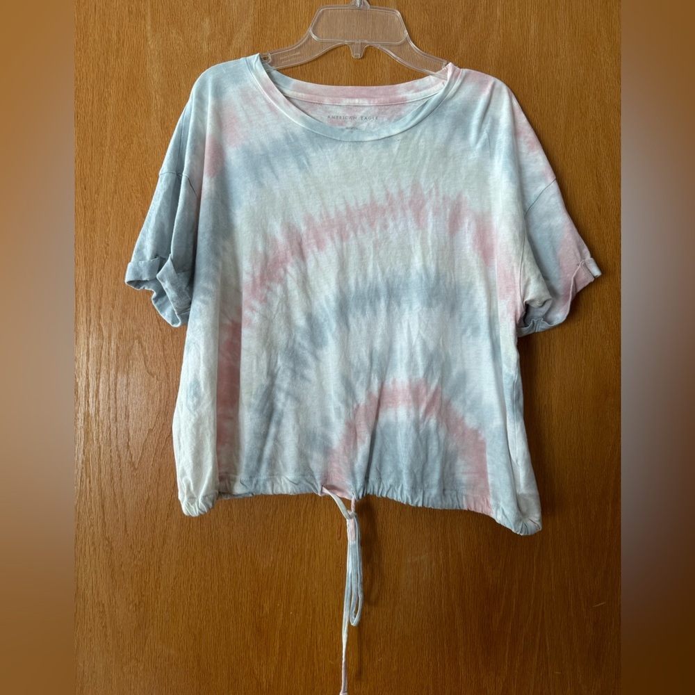 American Eagle Outfitters Pastel Tie-Dye Short Sleeve Tee